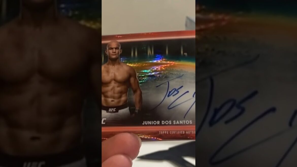 Junior Dos Santos NEW Auto! /75! #ufc #wwe #mma #sportscards #unboxing #topps