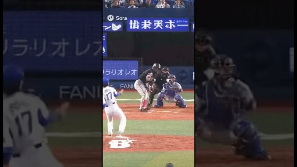 【死球】「頭にデッドボール……」 #プロ野球 #デッドボール #乱闘 #ai動画 #sora2