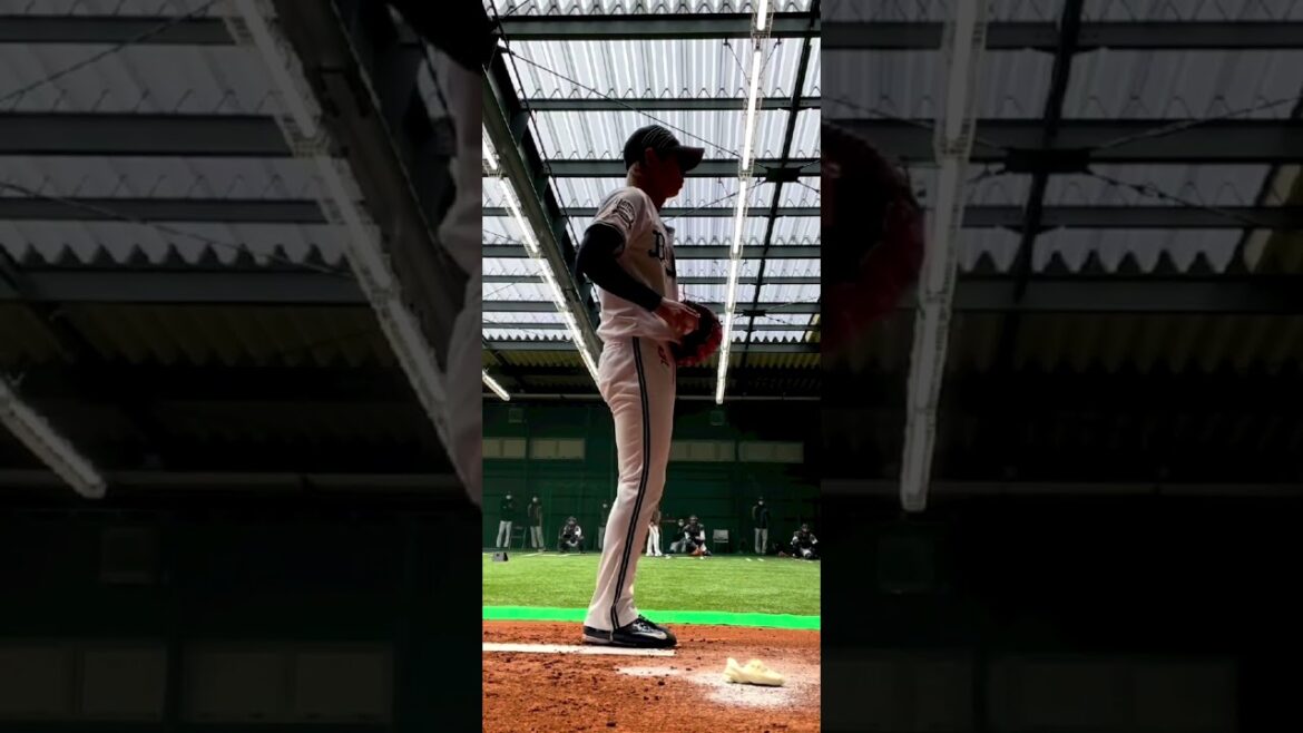 山岡泰輔選手　ブルペン映像🔥⚾️