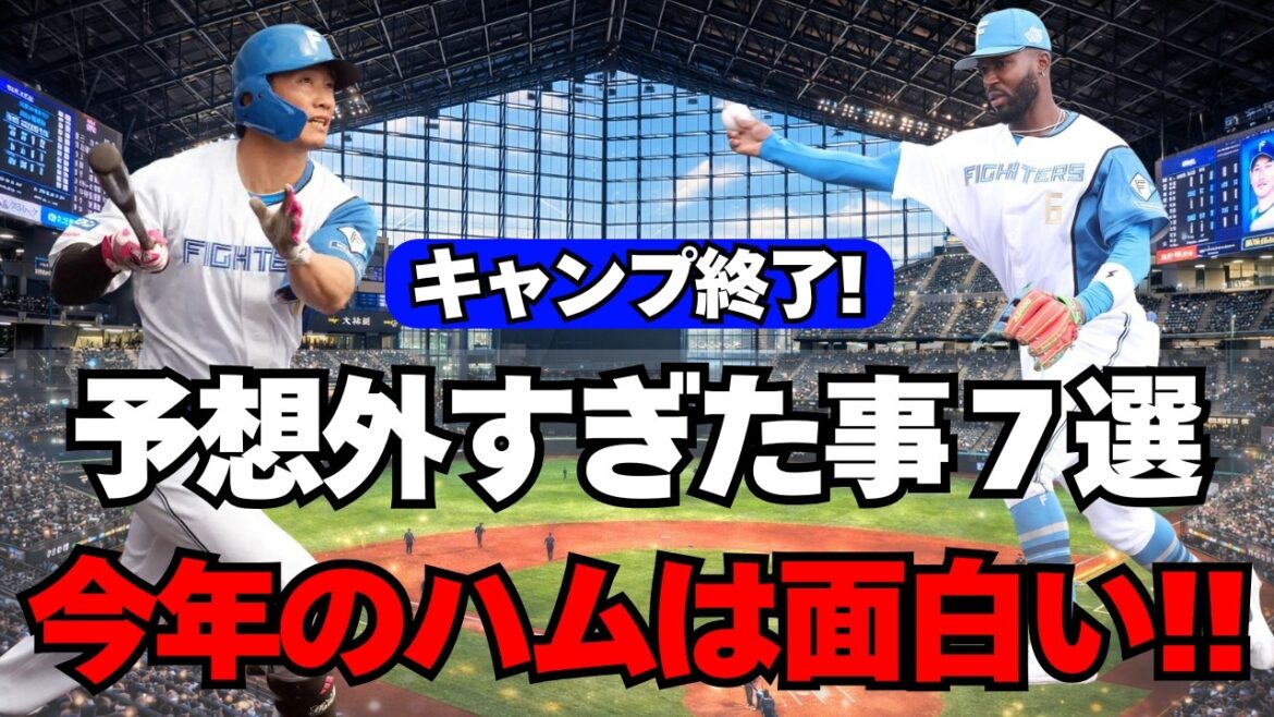 【日ハム】キャンプで色々起きすぎた！予想外の大ニュース７選！
