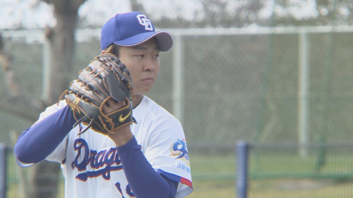 中日ドラゴンズ 髙橋宏斗投手（23） WBC使用ボールで最速154キロ 「納得の投球」 侍ジャパン合宿へ弾み【沖縄キャンプ】（CBCテレビ）
