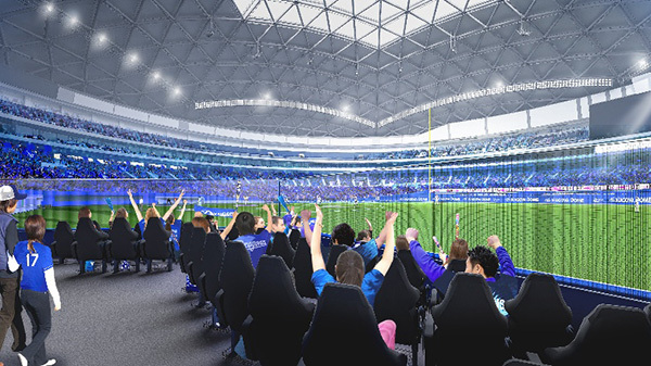 「EVERYFOODアリーナシート」「能美防災アリーナシート」 ＊写真はイメージ