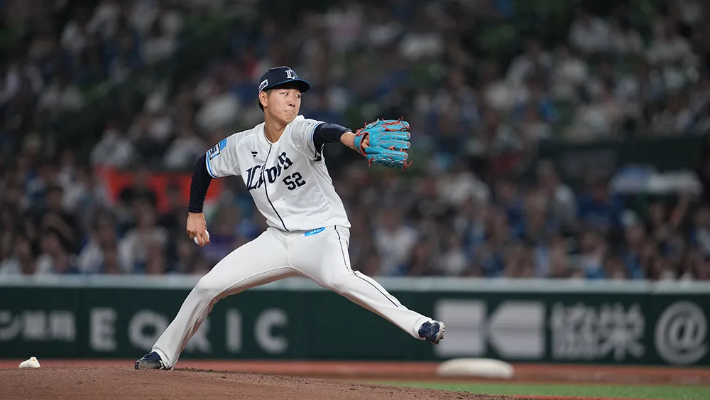 「ラグザス 侍ジャパンシリーズ2026」サポートメンバーに埼玉西武・篠原響が選出|パ・リーグ.com|プロ野球 埼玉西武ライオンズ・篠原響投手 ※写真は2025シーズンのもの【写真:球団提供】