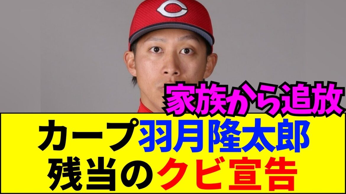 【速報】広島・羽月隆太郎が薬物逮捕で契約解除！ファン激怒の極悪不祥事と終わったプロ野球人生【ネットの反応】