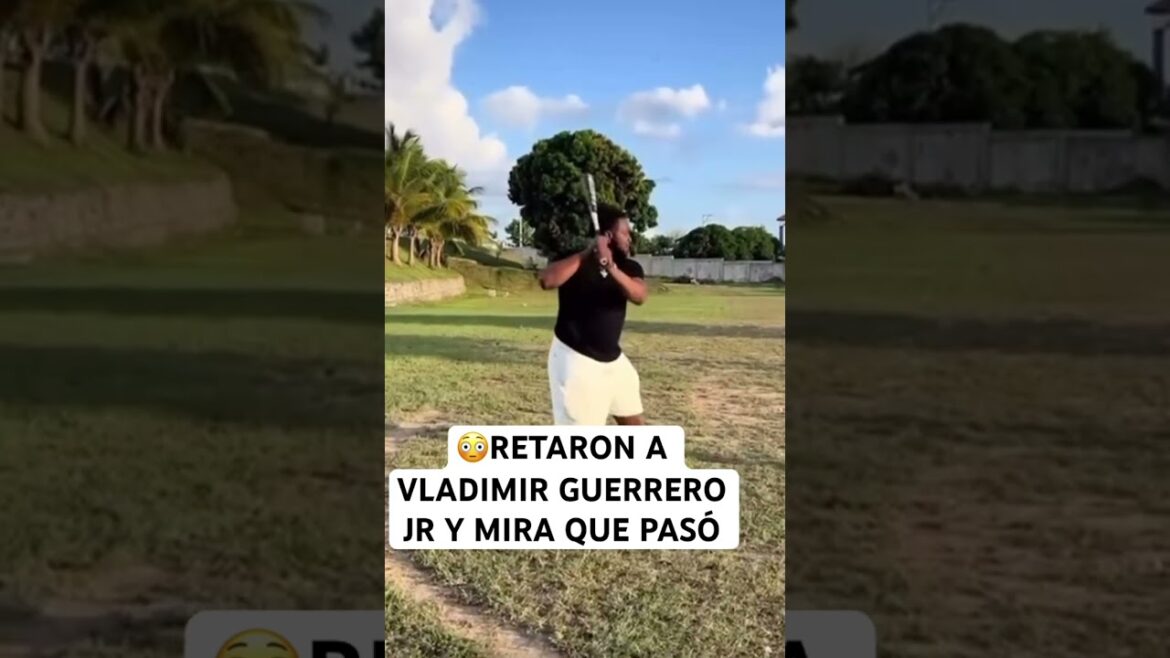 Retaron a Vladimir Guerrero Jr y Mira lo que hizo 😳⚾️ #beisbol #baseball #mlb