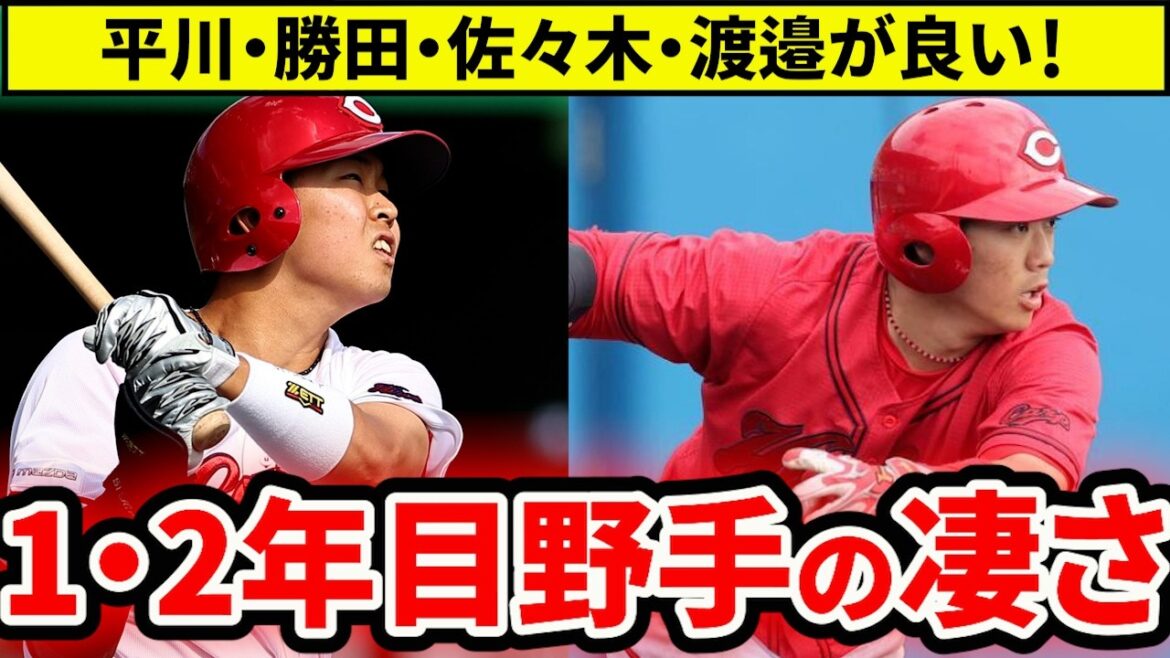 【広島】好調打線支えるルーキー平川・勝田の凄さ！2年目佐々木・渡辺の成長も考察！【広島東洋カープ】