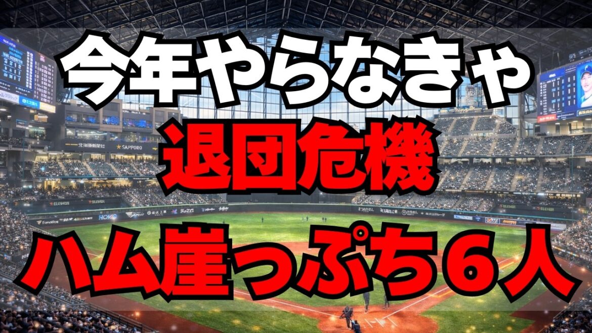 【日本ハム】今年やらなきゃ退団危機！ガチで崖っぷちの6人
