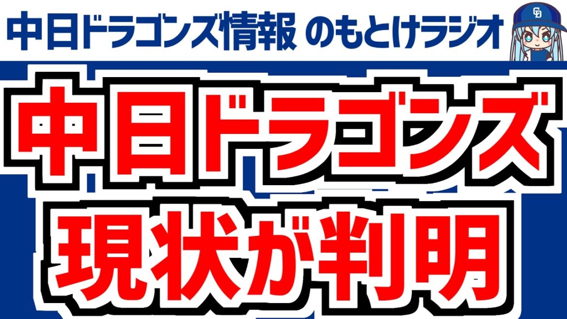 3月6日(金)　のもとけラジオ/今日の中日ドラゴンズ要素　現状が判明 マラー 松山 ボスラー 齋藤らの状態、立浪和義さんが語った中日ショート争い、オープン戦 広島戦へ大野雄大らが先発、侍ジャパンWBC