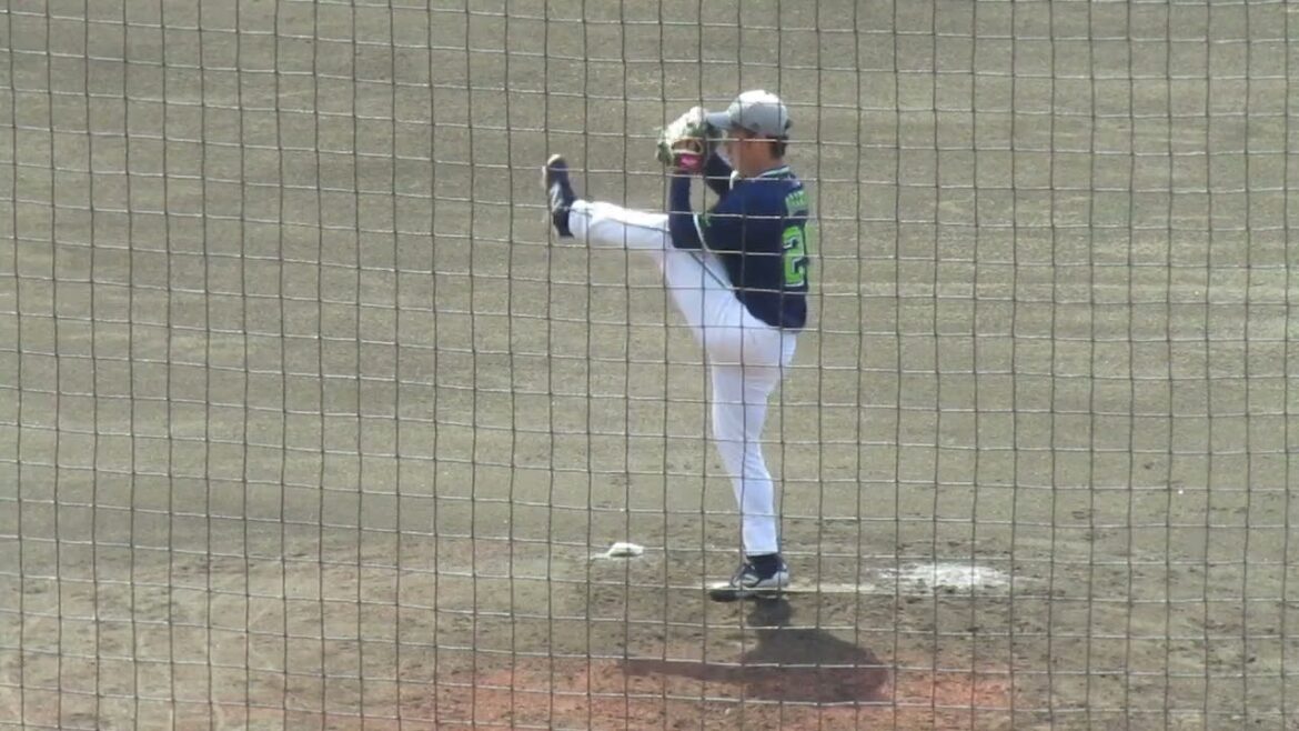 小川泰弘が投球練習〜スワローズ沖縄キャンプ2025年2月19日