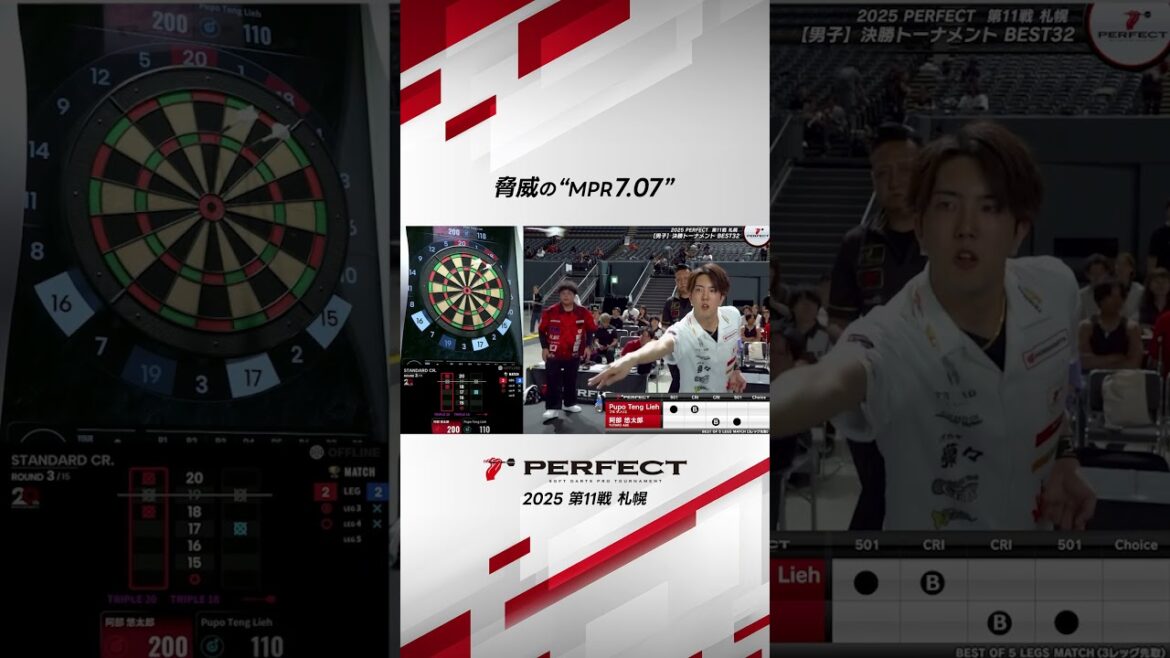 脅威の”MPR7.07” #ダーツ #ダーツプロ #PERFECTDARTS
