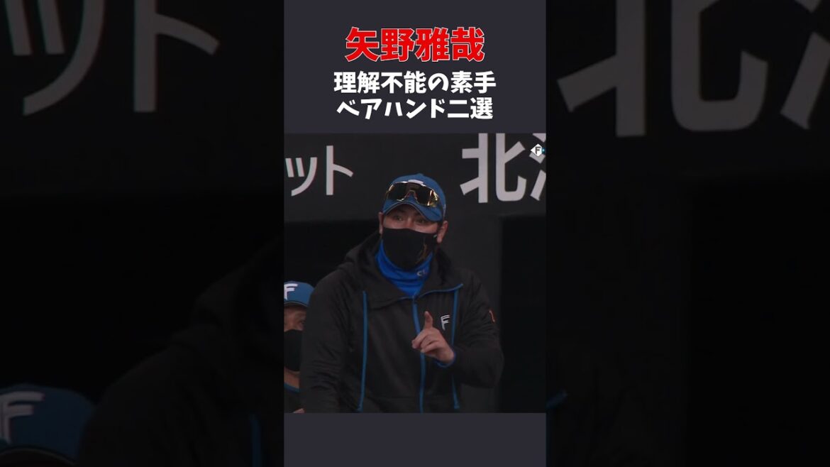 #矢野雅哉 理解不能の素手 ベアハンド二選  #カープ