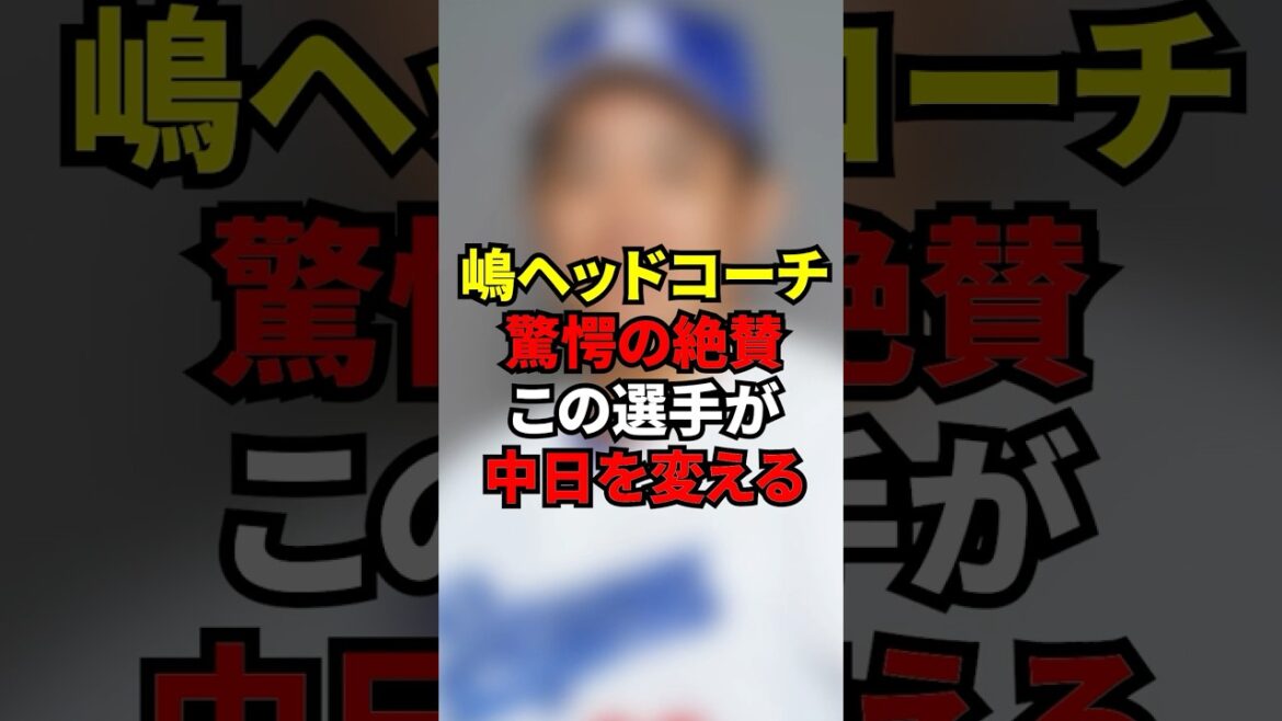 「いや、マジでエグいってw」中日の新ヘッド嶋基宏が驚愕した逸材