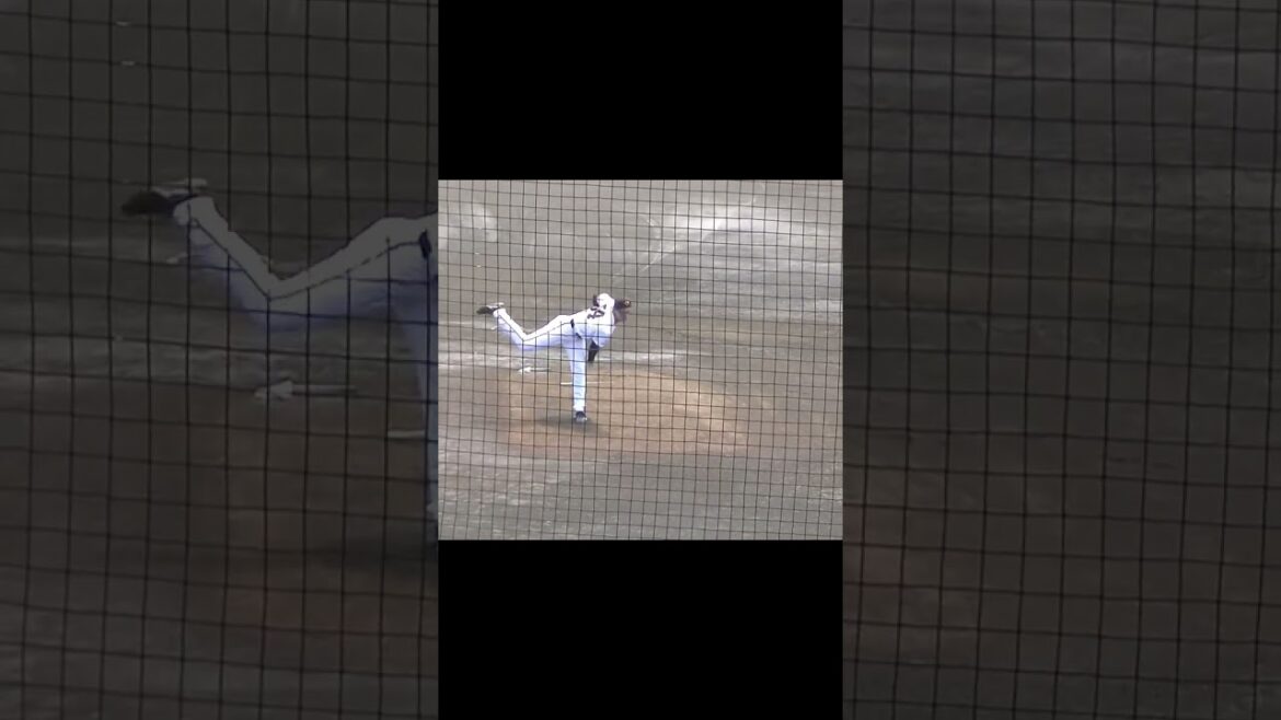 三軍戦 登板ジャイアンツ直江大輔の投球フォーム　2024年7月3日 読売ジャイアンツ3軍 対 SUBARU