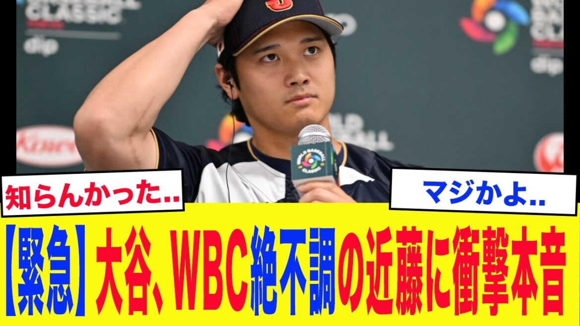 【WBC2026】「実は近藤さんとはベンチ裏で...」大谷翔平、WBC絶不調の近藤健介に衝撃本音...【海外の反応/MLB/野球】