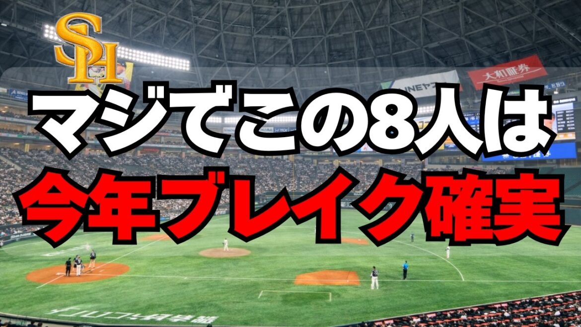 【ソフトバンク】急成長エグい！この８人は絶対ブレイクします！
