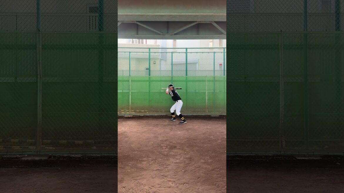 あり得ないぐらいバットを短く持つ大道典良選手