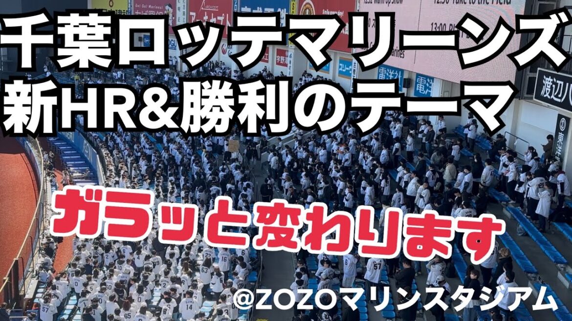 千葉ロッテマリーンズ 新HR&勝利のテーマ発表