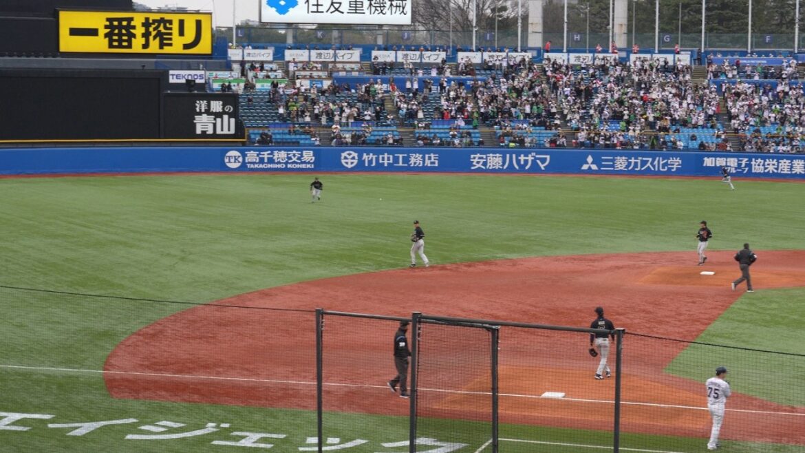 ヤクルト 増田珠 タイムリーヒット　ヤクルト vs オリックス オープン戦　2026年3月13日(金)　神宮球場