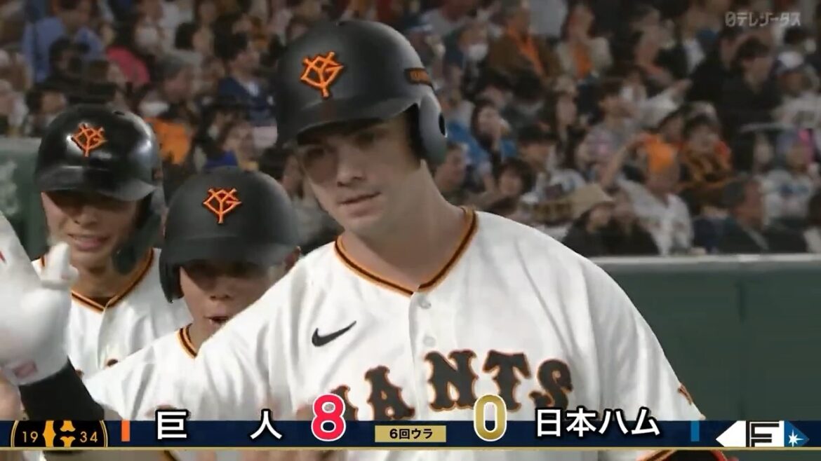 【ついに出た〜！！】"ダルベック" スタンド中段に飛び込む3ランホームラン【巨人×日本ハム】