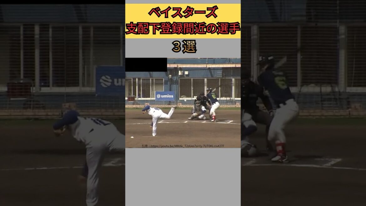 【DeNA】ベイスターズ支配下登録間近の選手３選#shorts#short#野球#プロ野球#npb#denaベイスターズ#ベイスターズ#dena#横浜DeNAベイスターズ#支配下登録#育成