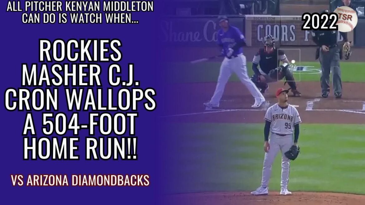 Rockies Masher C.J. Cron Wallops A 504-Foot Home Run!!
