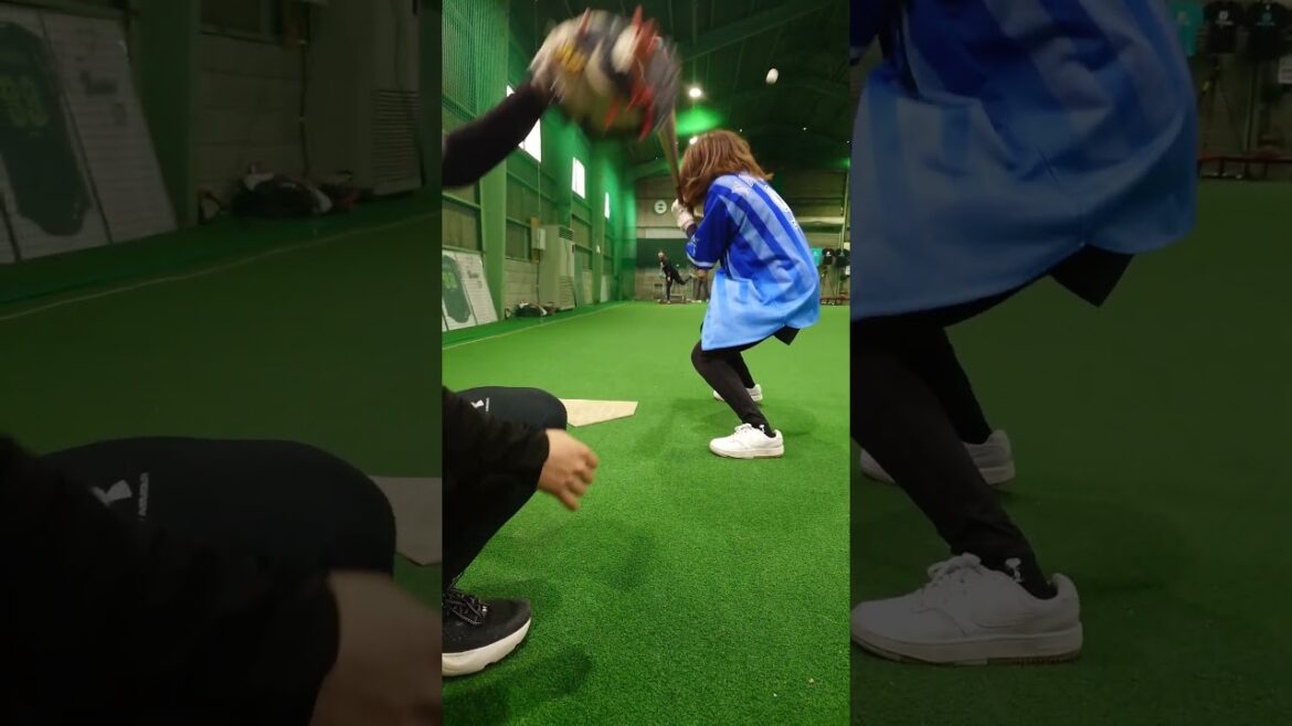 危険球きた！ #野球女子 #baseball #ベイスターズ #中尾輝 #ヤクルトスワローズ