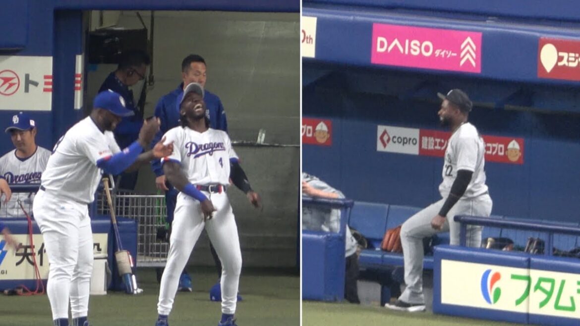 ロッテベンチのポランコとのやり取りで大爆笑するカリステとサノーw（2026/3/21）