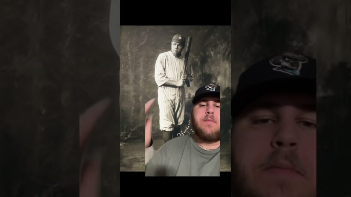 Babe Ruth wasn’t fat? #baseball #mlb #majorleaguebaseball