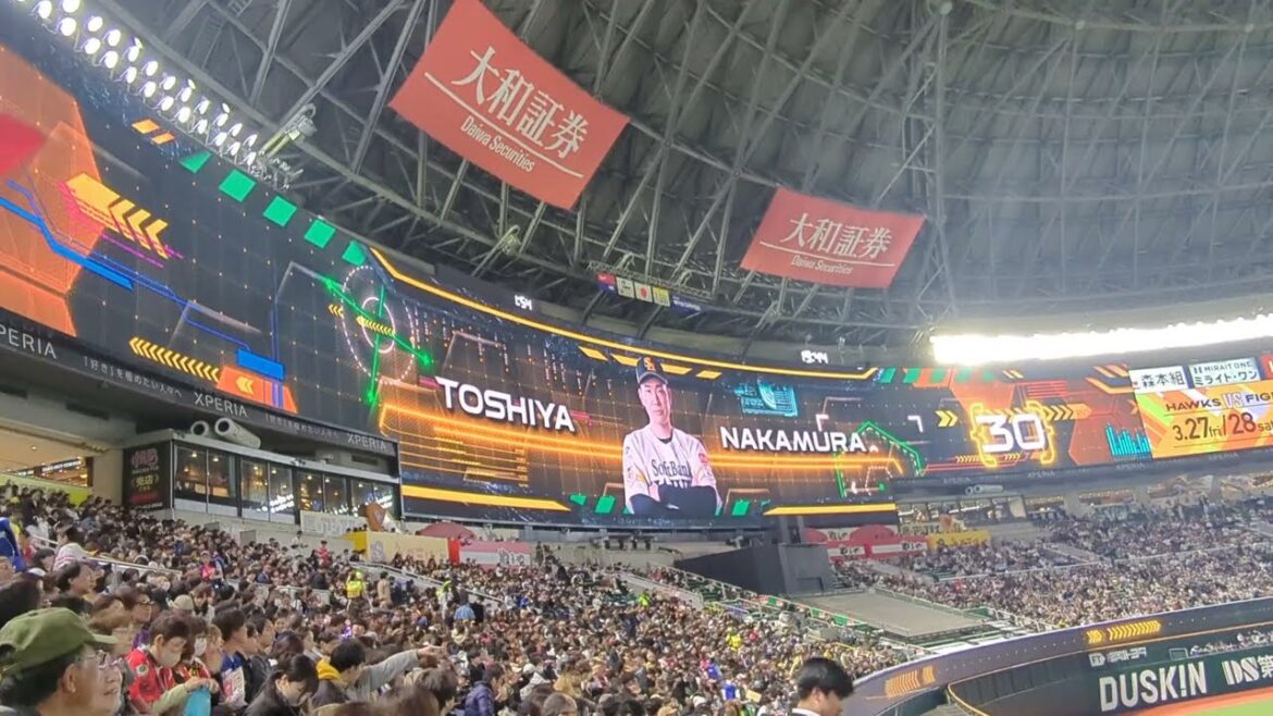 #30 中村稔弥 登場曲~にじいろ / 絢香 福岡ソフトバンクホークス オープン戦 2026.3.18