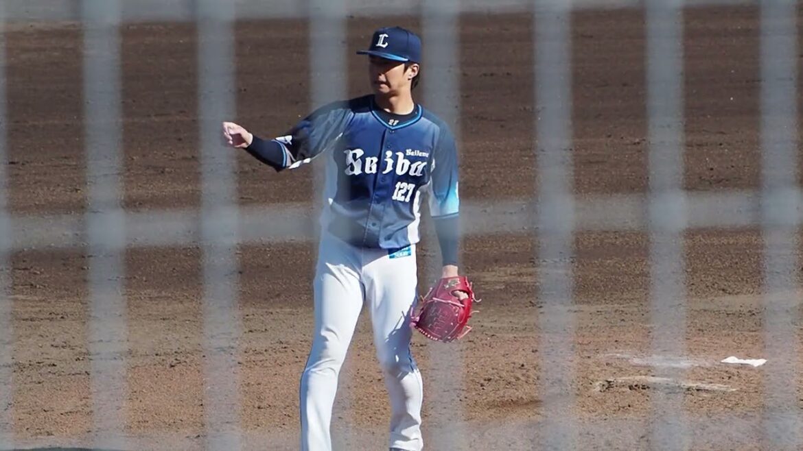 2026.03.14 中日-埼玉西武 #森脇亮介 投球練習 (ナゴヤ球場)