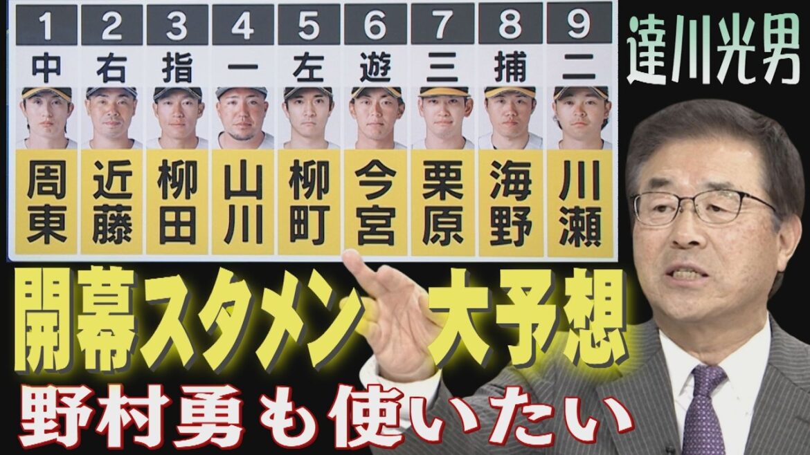 【達川光男生解説】どうなる開幕オーダー...3連覇へのカギは（2026/3/23.OA）｜テレビ西日本