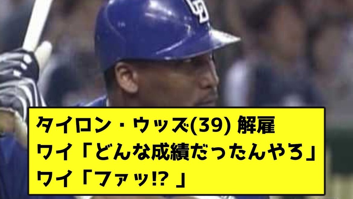 タイロン・ウッズ(39) 解雇ワイ「どんな成績だったんやろ」ワイ「ファッ!? 」【なんJ反応】