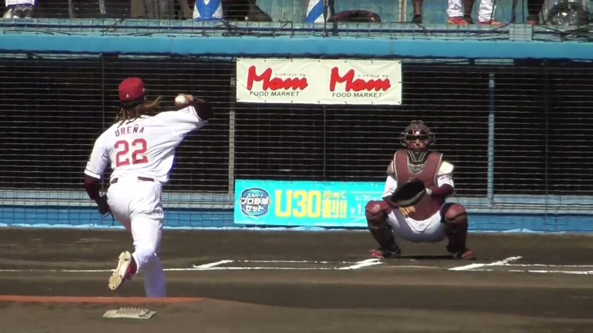 2026年3月8日 オープン戦・東北楽天 ホセ・ウレーニャ 投手の準備投球（イニング中外）