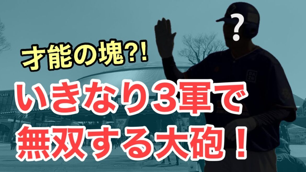 【西武】いきなり3軍で大活躍してる大砲がマジでえぐい