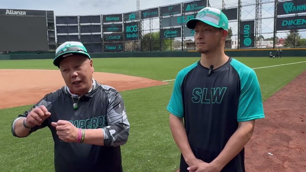 El lanzador japonés Kazuki Yabuta ya entrena con Saraperos de Saltillo.