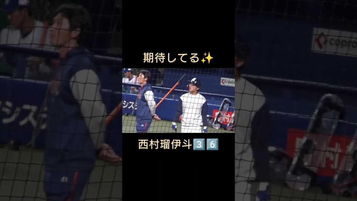 #西村瑠伊斗　 #東京ヤクルトスワローズ 　 #燕心全開 　 #燕征 　 #応燕 　#shorts   #バンテリンドーム 　 #オープン戦