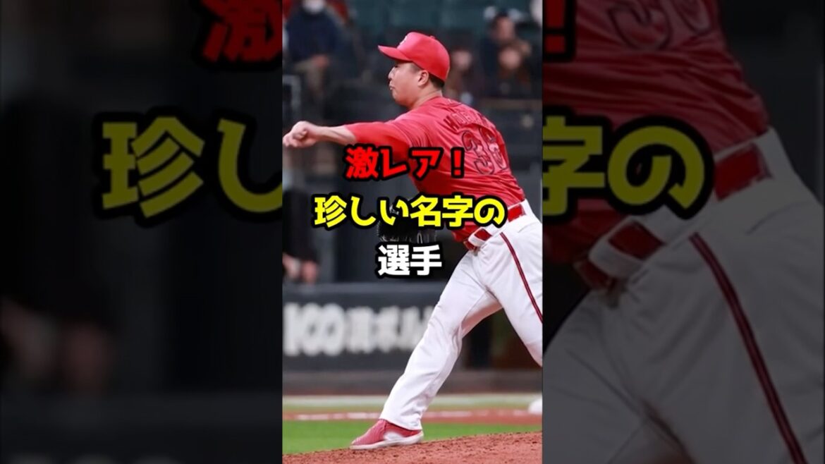 【プロ野球】激レア！珍しい名字の選手！【野球雑学】#珍しい #野球雑学 #npb