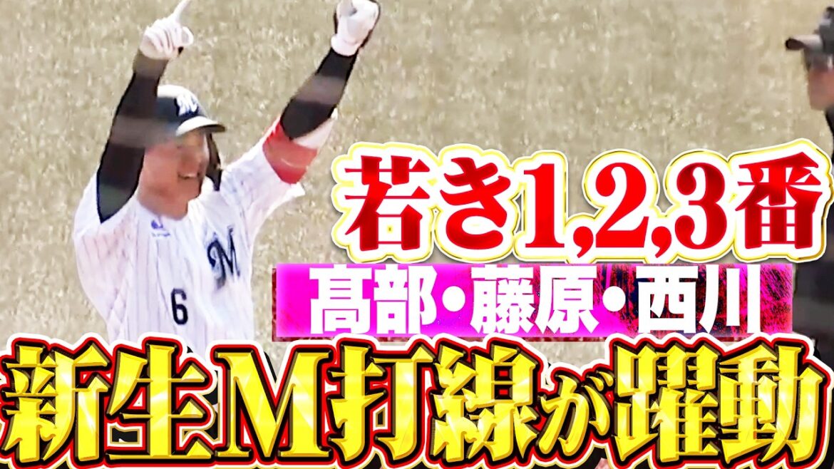 【若き1,2,3番】マリーンズ打線『今年のマリーンズ打線は一味違う!! 武内の立ち上がりを攻めて2点を先制!!』