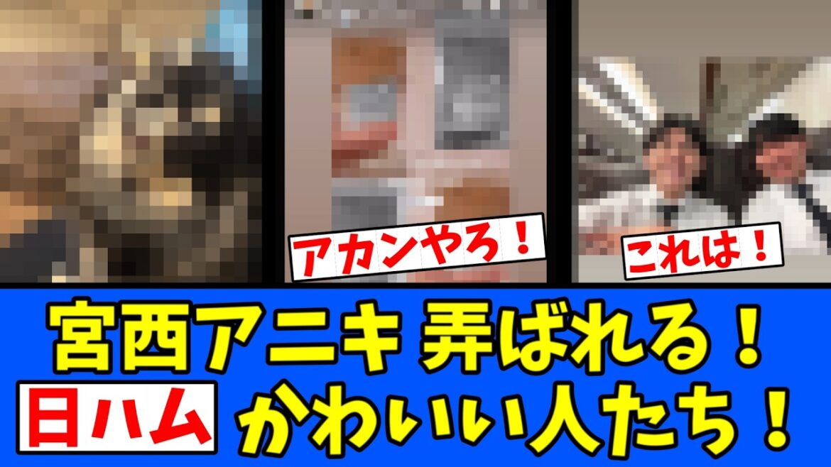 【※修正】日ハム宮西アニキ弄ばれる！かわいい人たち！