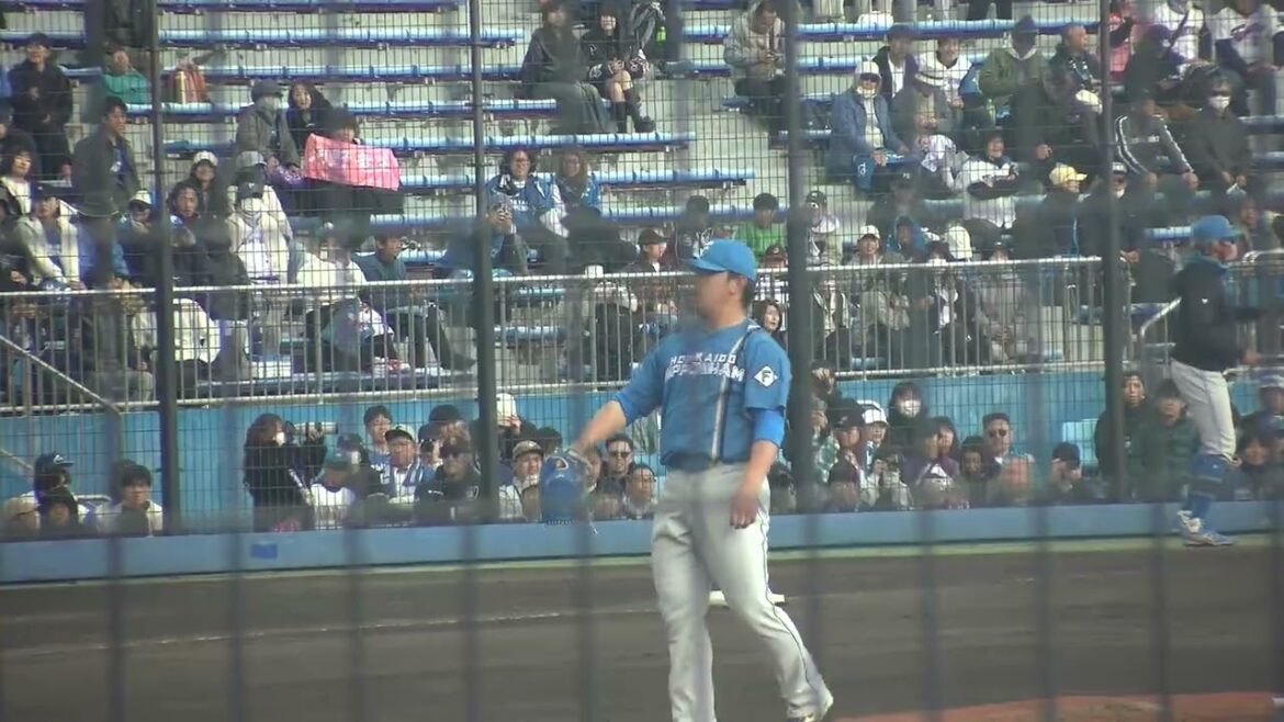 北海道日本ハムファイターズ 河野竜生投手 投球練習 2026/3/12 草薙球場