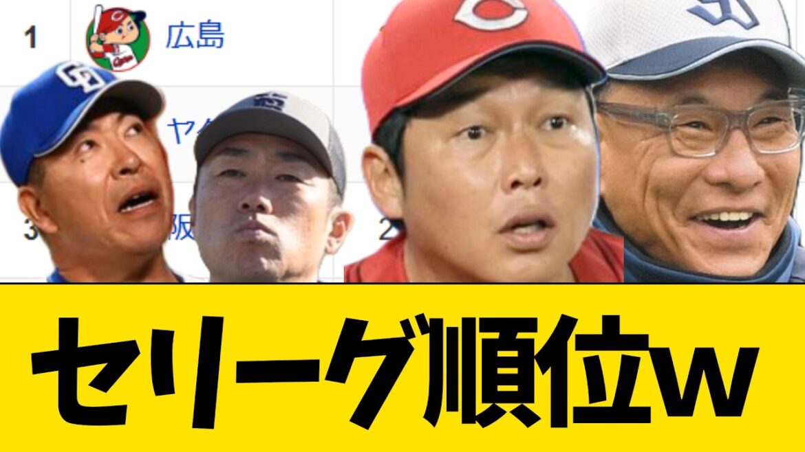 セリーグ順位 差が開き始める…【プロ野球・巨人・阪神・中日・広島・DeNA・ヤクルト】 セリーグ順位 差が開き始める…【プロ野球・巨人・阪神・中日・広島・DeNA・ヤクルト】