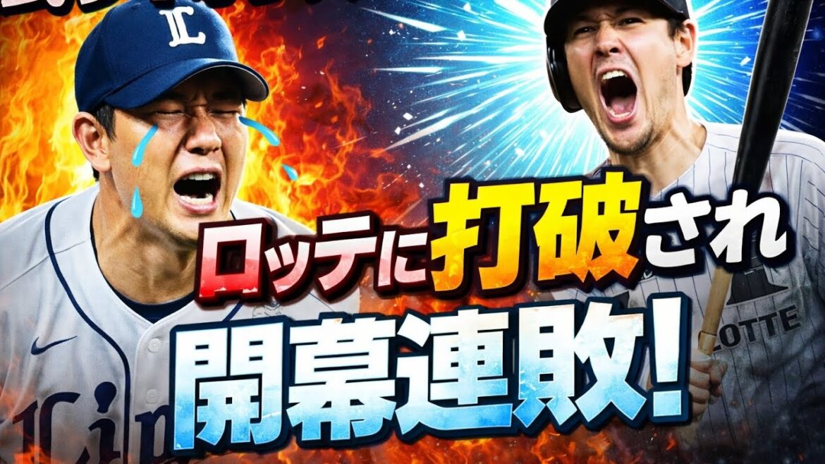 【西武ライオンズ】西武開幕連敗！それも大敗でロッテに完膚なきまで打破される