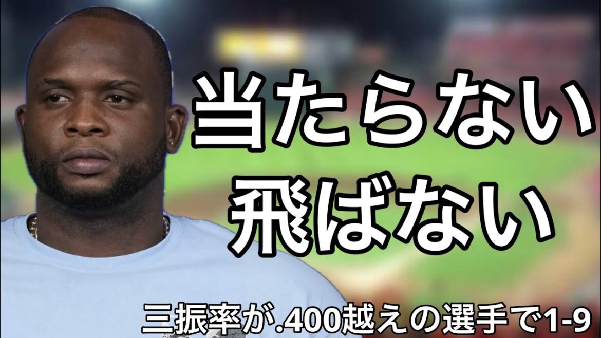 三振率が4割越えの選手で1-9