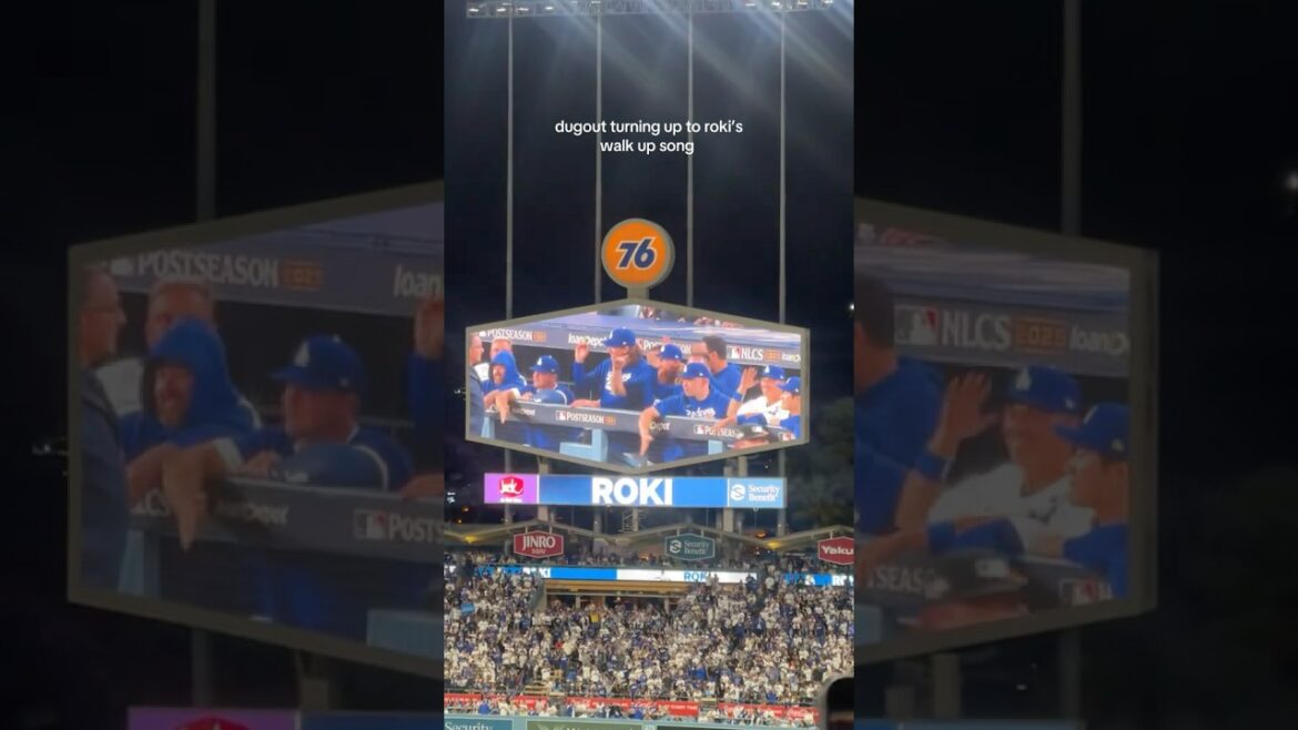 佐々木朗希の登場曲にノリノリなダグアウト！🥳　ドジャース