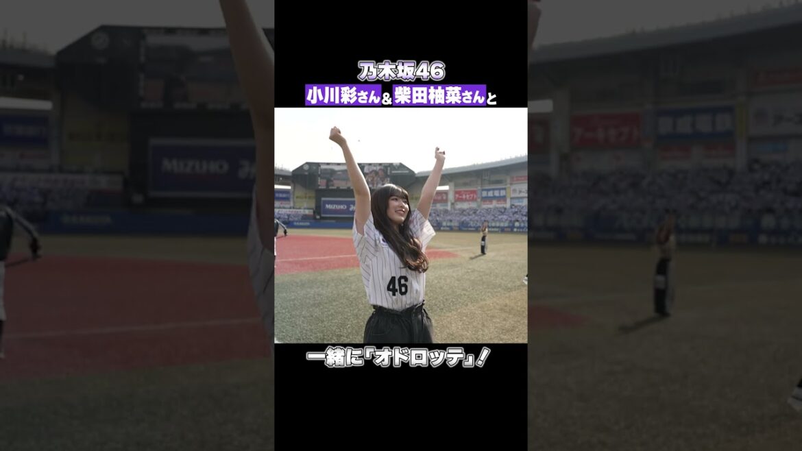 乃木坂46 小川彩さん柴田柚菜さんと一緒に「オドロッテ」！#chibalotte #パ・リーグ乃木坂コラボ #乃木坂野球部