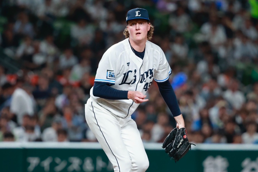 西武にアクシデント…ウィンゲンターが緊急降板 昨季31ホールド、離脱なら痛手 | Full-Count 西武のトレイ・ウィンゲンター【写真:小池義弘】