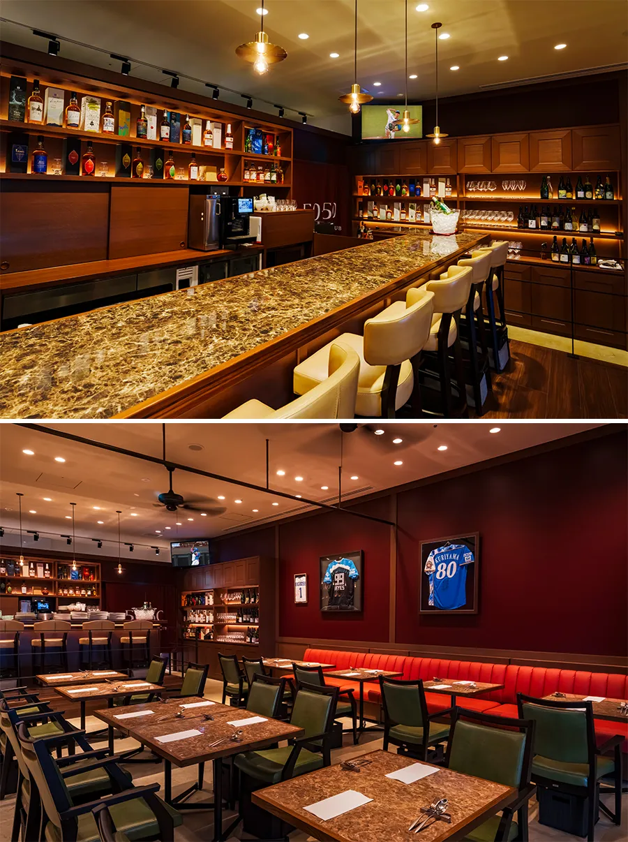 「THE FIFTY FIFTY CLUB」レストラン内観　© H.N.F.