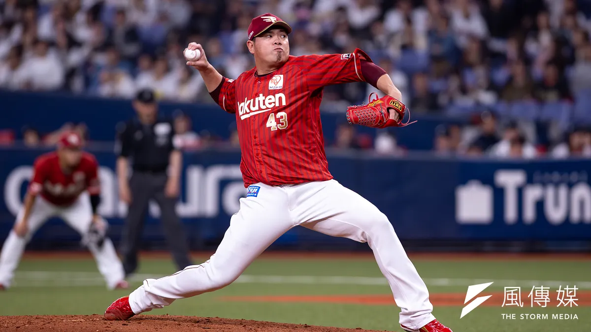 5回に登板し、わずか8球で三者凡退・無失点に抑えた宋家豪。（写真／丁勤紜撮影）