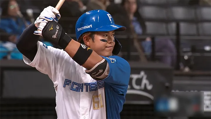 Yuma Imagawa ‘s home run adds valuable points! He makes a strong impression with his batting | Pacific League Hokkaido Nippon-Ham Fighters Yuma Imagawa Imagawa © Pacific League TV