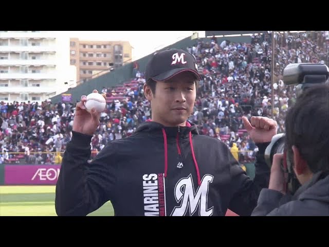 2019年4月29日 千葉ロッテ・種市投手ヒーローインタビュー